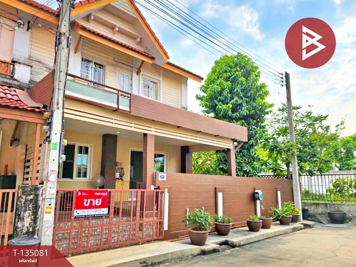 ขายทาวน์เฮ้าส์หลังริม หมู่บ้านกานดา บ้านริมคลอง 2 พันท้ายนรสิงห์ สมุทรสาคร พื้นที่กว้าง