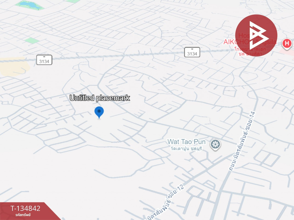 ขายที่ดินเปล่า เนื้อที่ 54 ตารางวา ต.เสม็ด เมืองชลบุรี