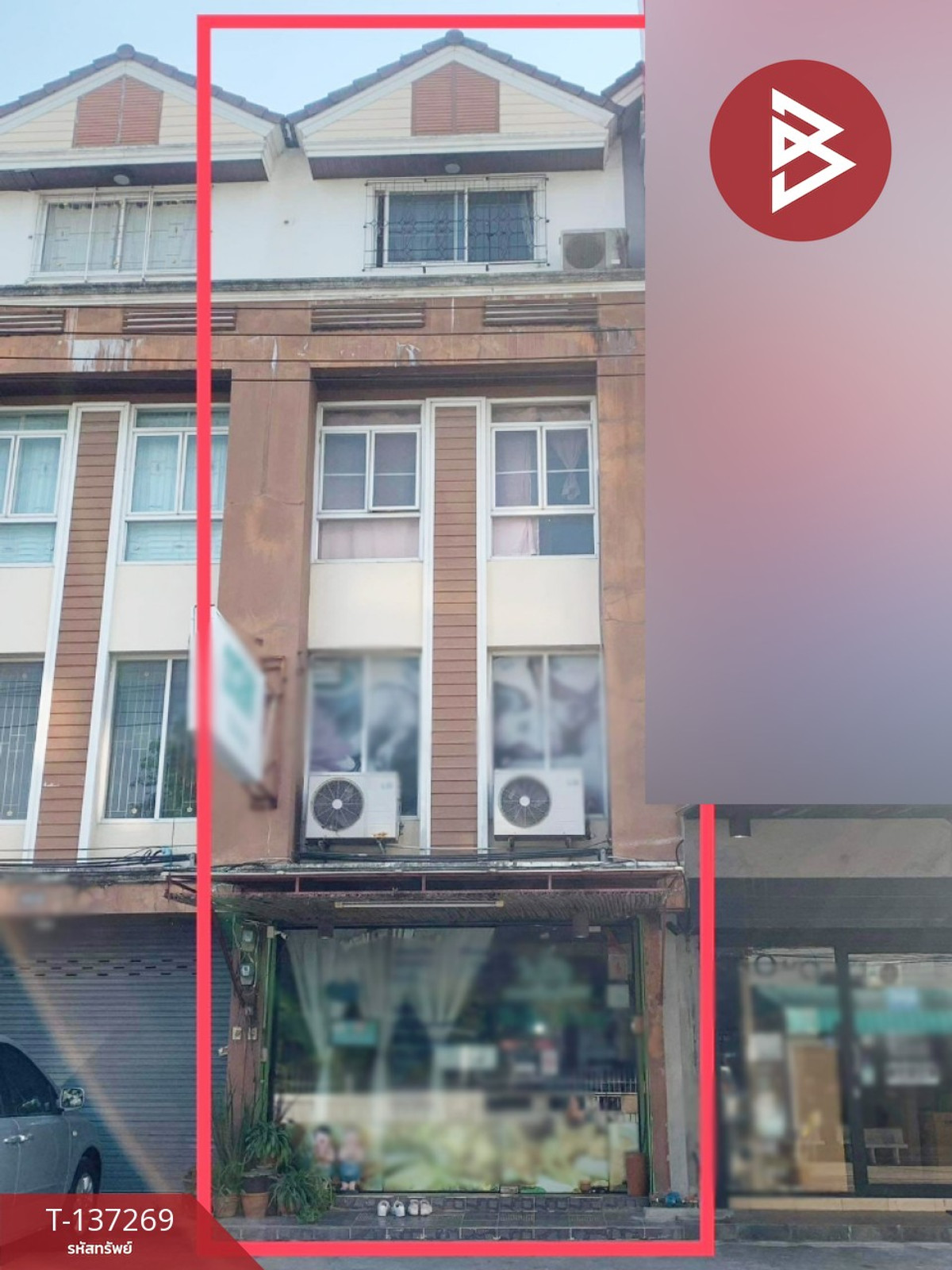 ขายอาคารพาณิชย์ 4 ชั้น เนื้อที่ 17 ตร.วา บางพลี สมุทรปราการ