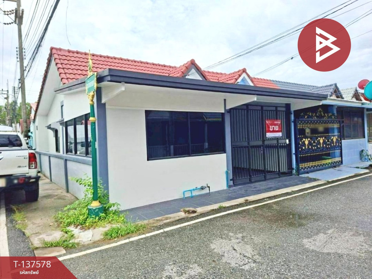 ขายทาวเฮ้าส์ชั้นเดียว หมู่บ้านสุขใจวิลล่า 1 ต.ดอนหัวฬ่อ เมืองชลบุรี