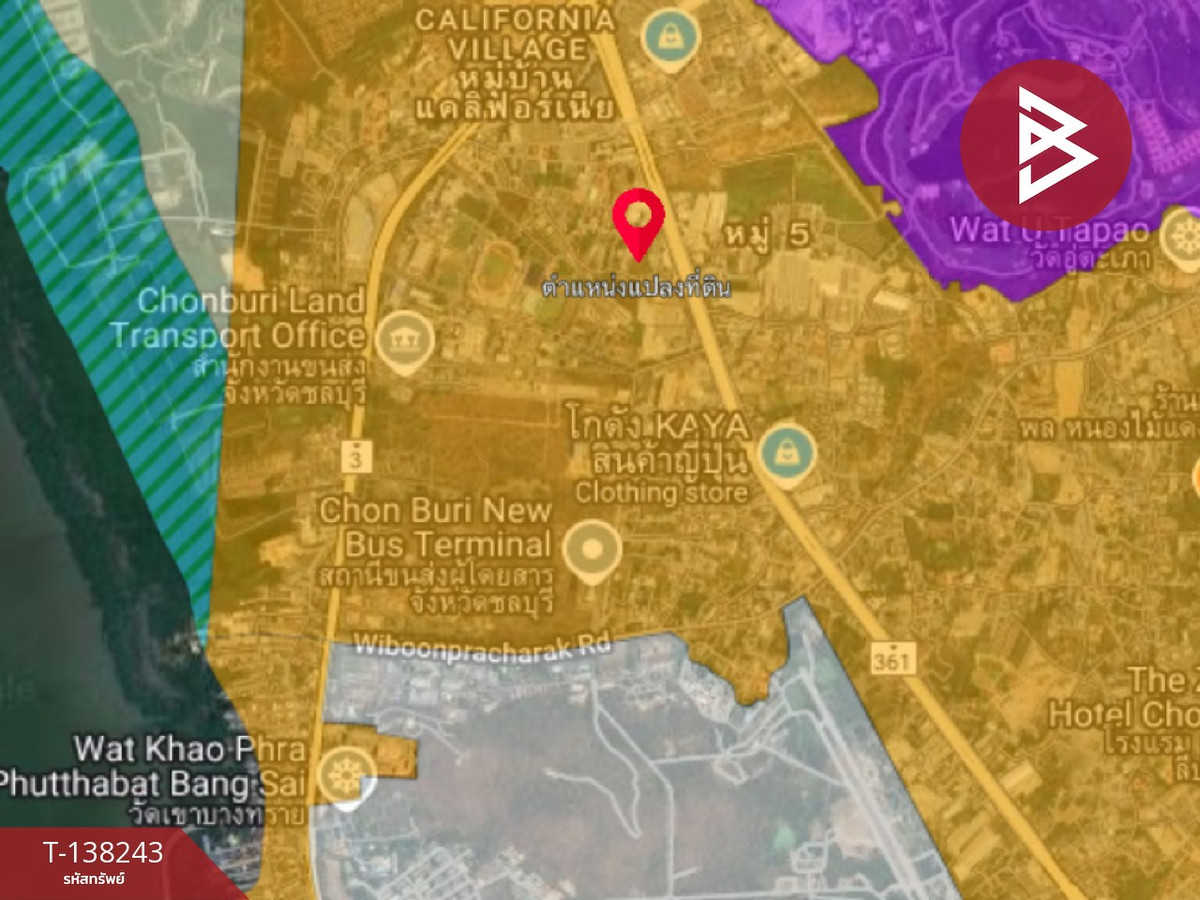 ให้เช่า ที่ดิน เนื้อที่ 3 ไร่ 2 งาน 98 ตร.วา หนองไม้แดง ชลบุรี