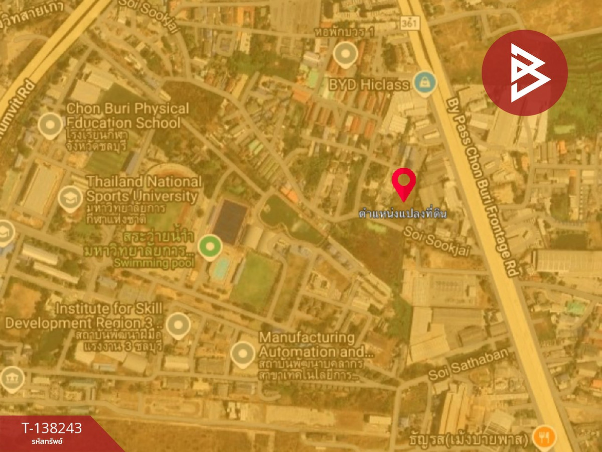 ให้เช่า ที่ดิน เนื้อที่ 3 ไร่ 2 งาน 98 ตร.วา หนองไม้แดง ชลบุรี