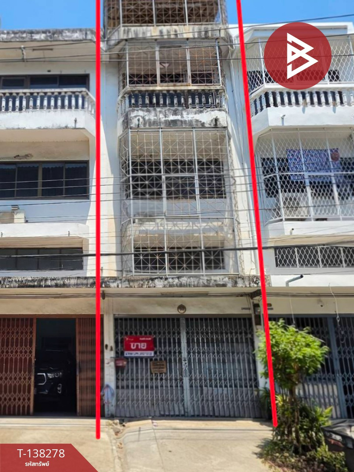 ขายอาคารพาณิชย์ 3 ชั้นครึ่งพร้อมดาดฟ้า เนื้อที่ 21.2 ตร.วา บางขุนเทียน กรุงเทพมหานคร