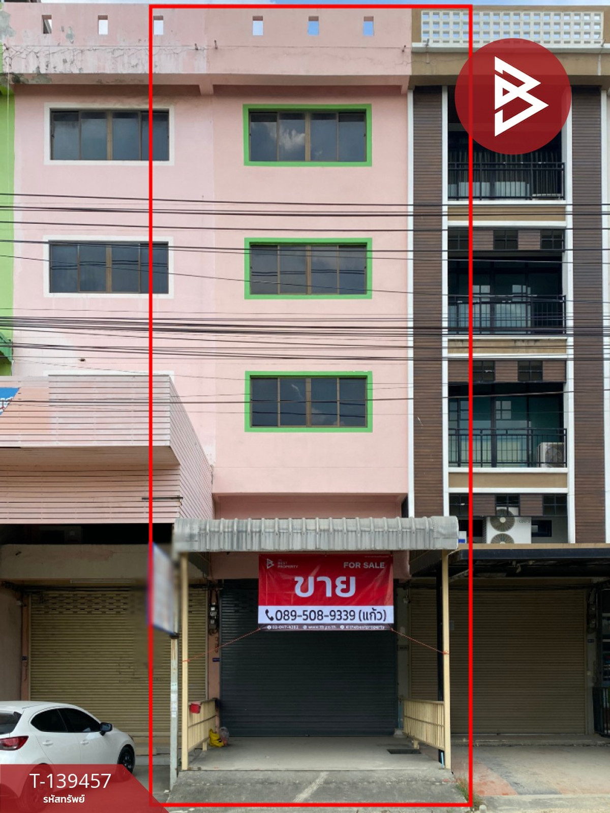 ขายอาคารพาณิชย์ 4 ชั้น เนื้อที่ 22 ตร.วา ถ.หนามแดง บางพลี สมุทรปราการ