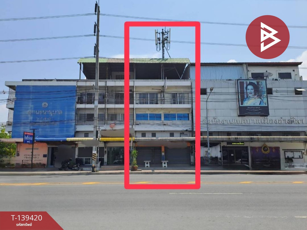 ขายอาคารพาณิชย์ 3.5 ชั้น เนื้อที่ 44 ตร.วา เสม็ด ชลบุรี ทำเลดี