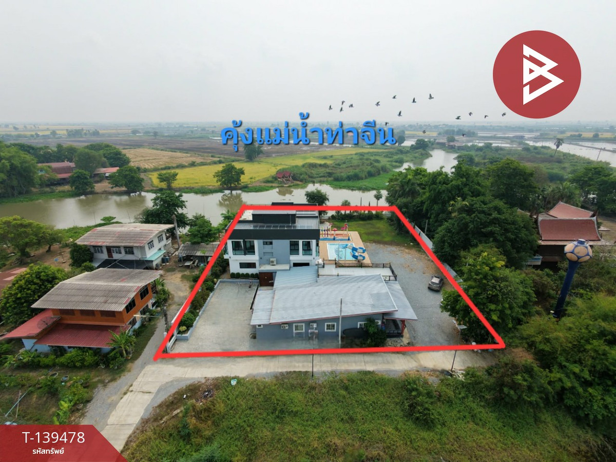 ขายบ้านเดี่ยวสไตล์พูลวิลล่า เนื้อที่ 1 ไร่ 3 ตร.วา บางปลาม้า สุพรรณบุรี