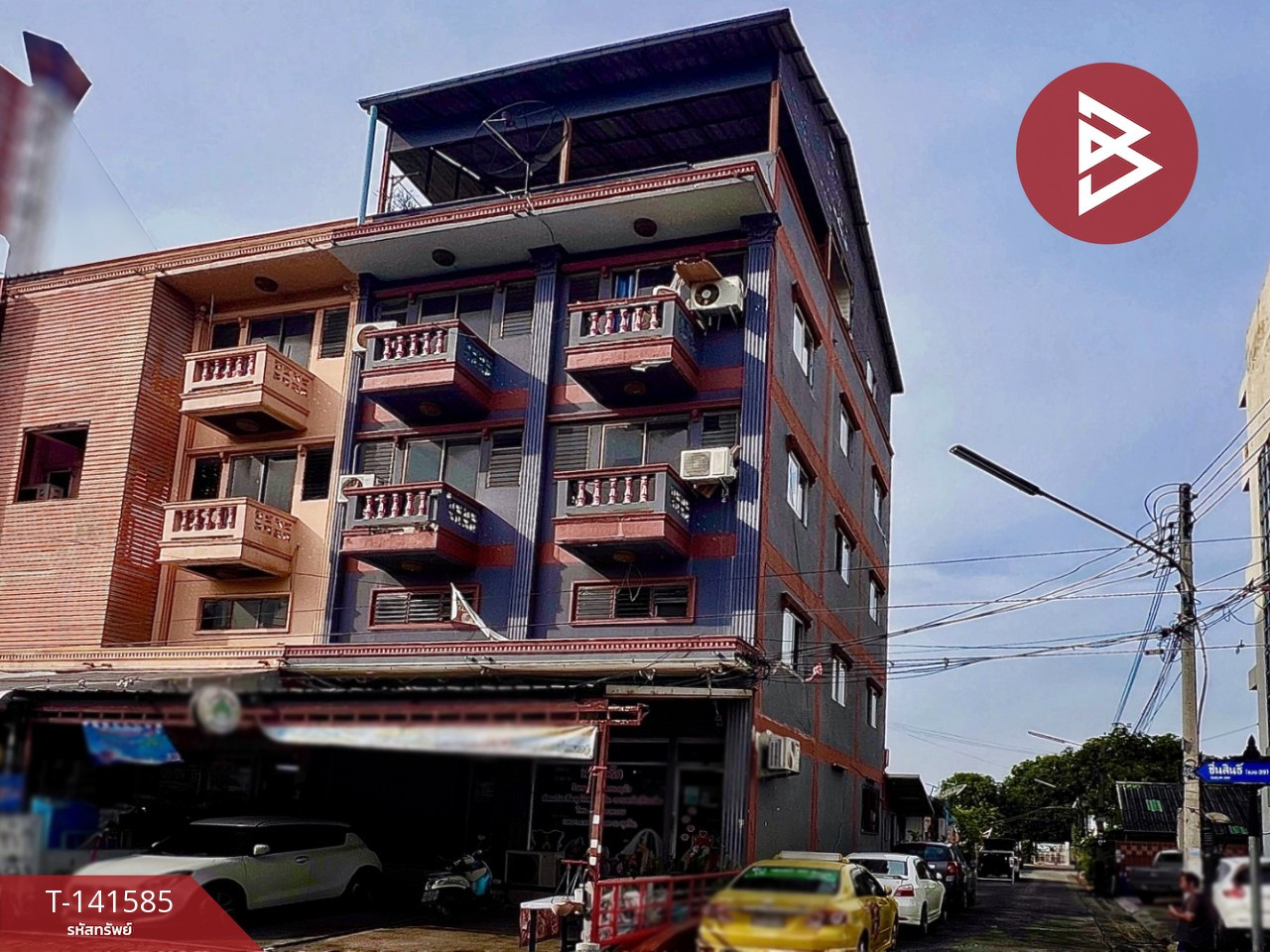 ขายด่วนอาคารพาณิชย์ 5 ชั้น เนื้อที่ 44.1 ตร.วา ลำลูกกา ปทุมธานี ทำเลดี ติดถนน