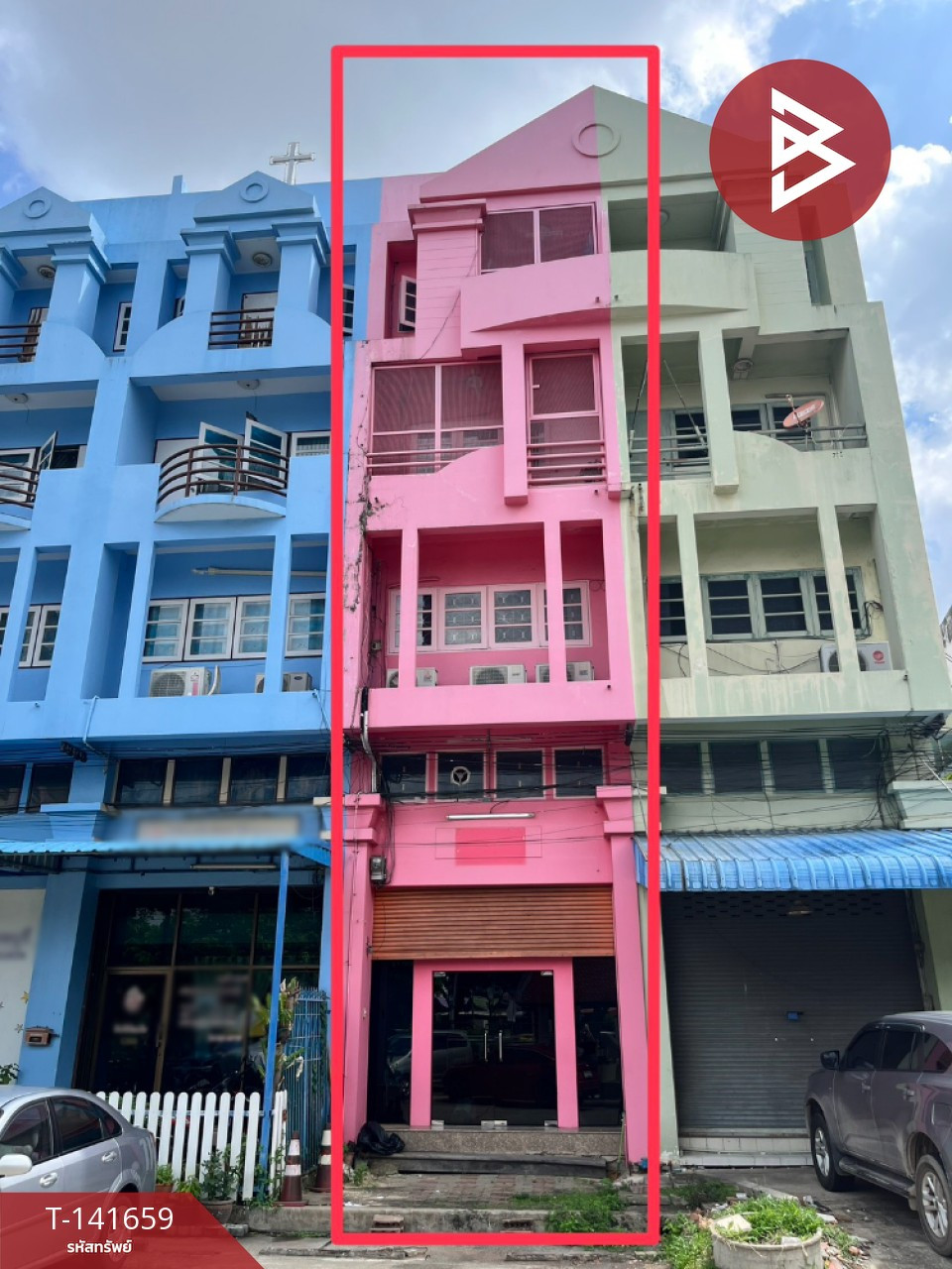 ขายอาคารพาณิชย์ 4.5 ชั้น เนื้อที่ 15 ตร.วา ปากเกร็ด นนทบุรี