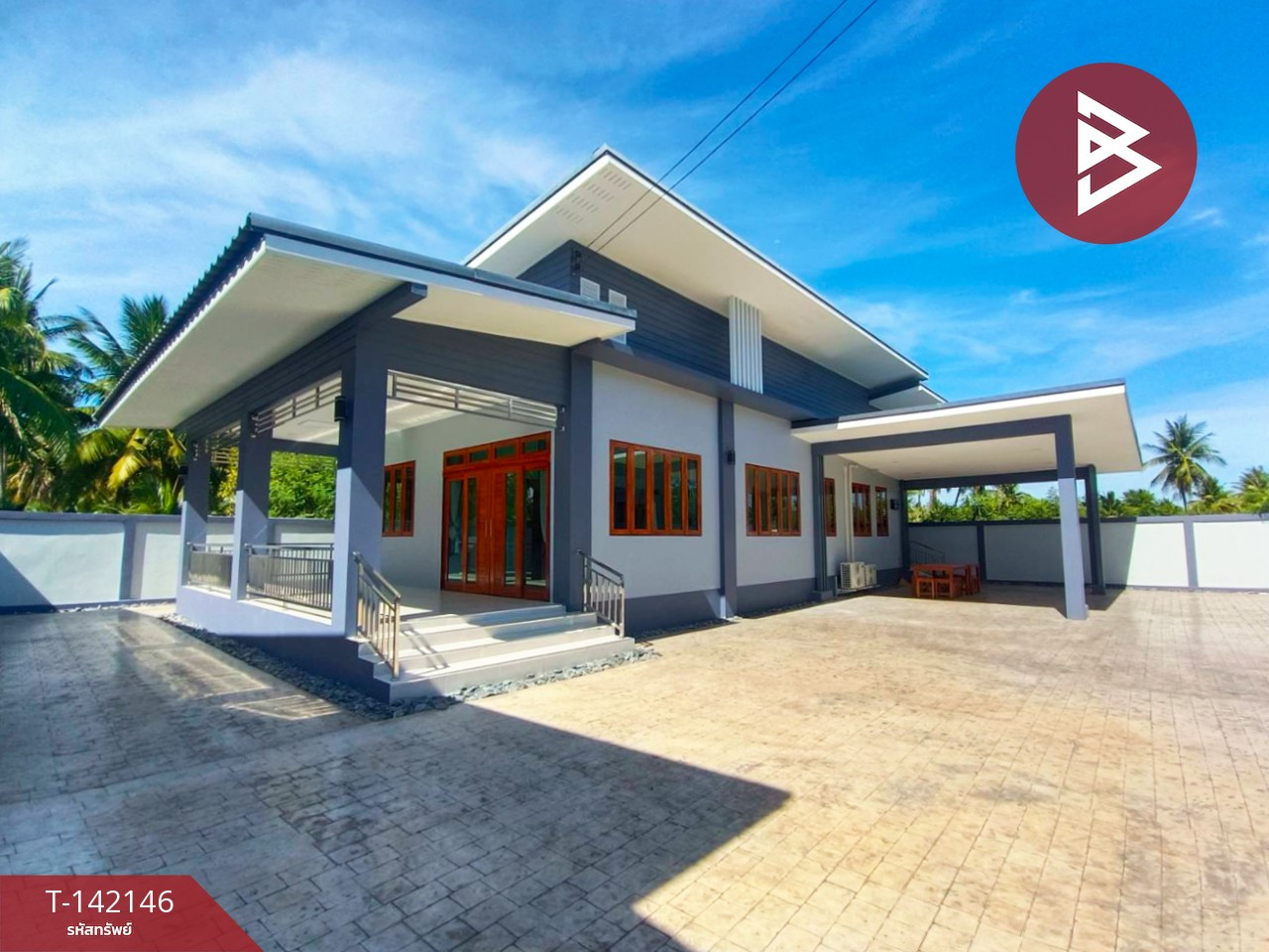 ขายบ้านเดี่ยวชั้นเดียว เนื้อที่ 1 งาน 16 ตร.วา ลาดใหญ่ สมุทรสงคราม