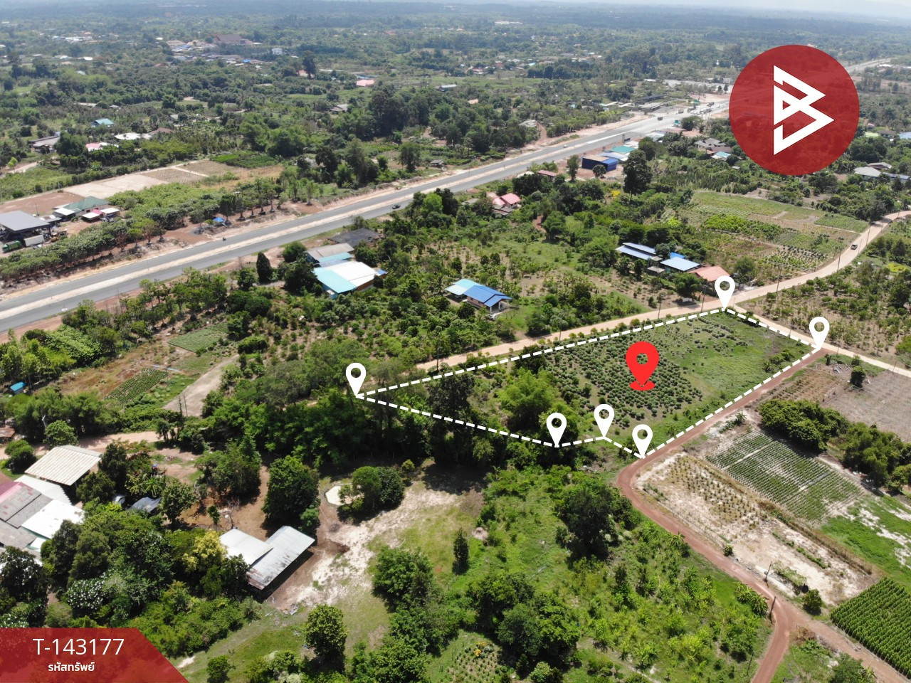ขายที่ดิน เนื้อที่ 3 ไร่ 2 งาน 76.1 ตร.วา ดงขี้เหล็ก ปราจีนบุรี