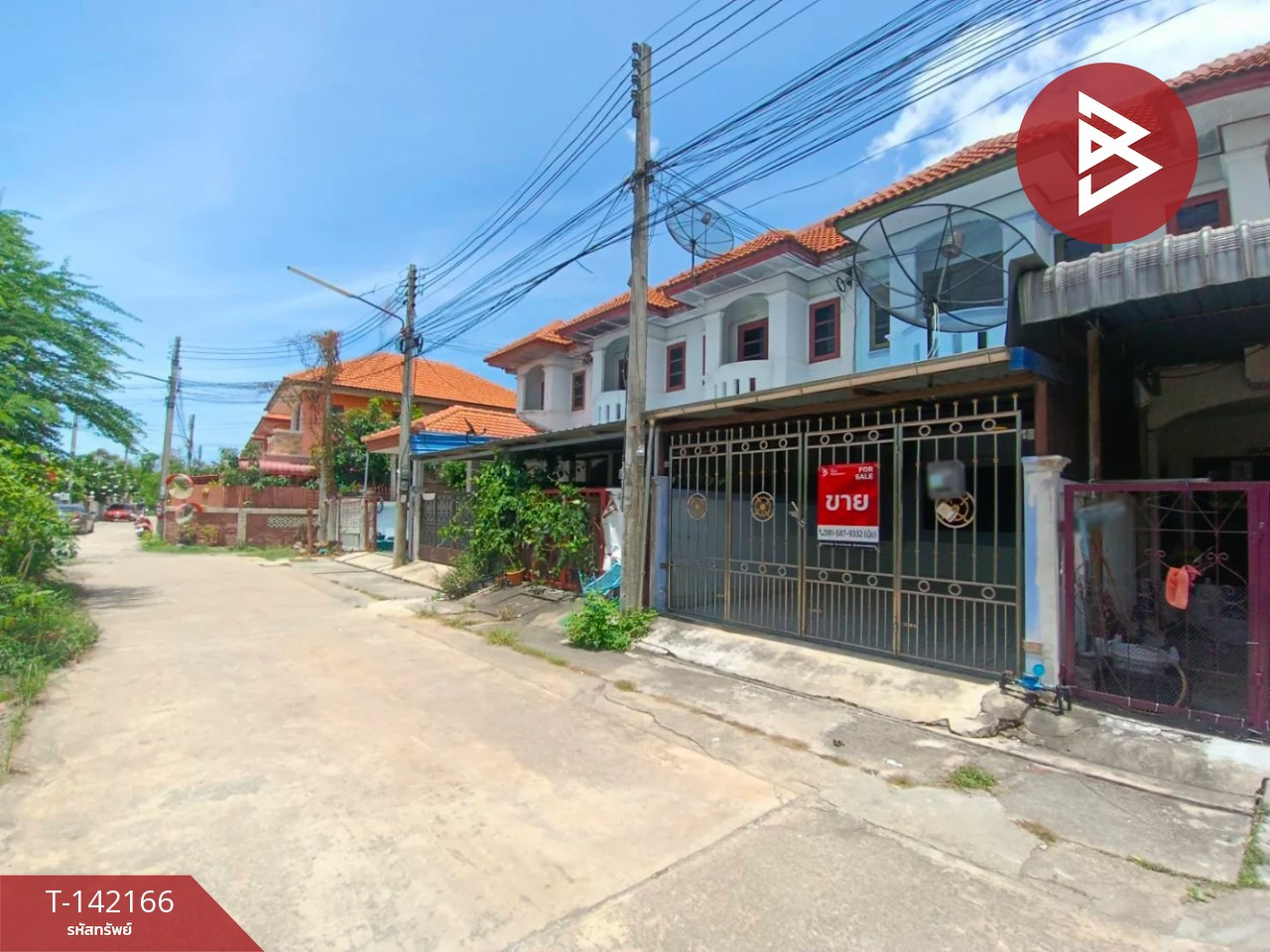 ขายทาวน์เฮ้าส์ เนื้อที่ 20.2 ตร.วา ซอยชุมสาย แม่กลอง สมุทรสงคราม