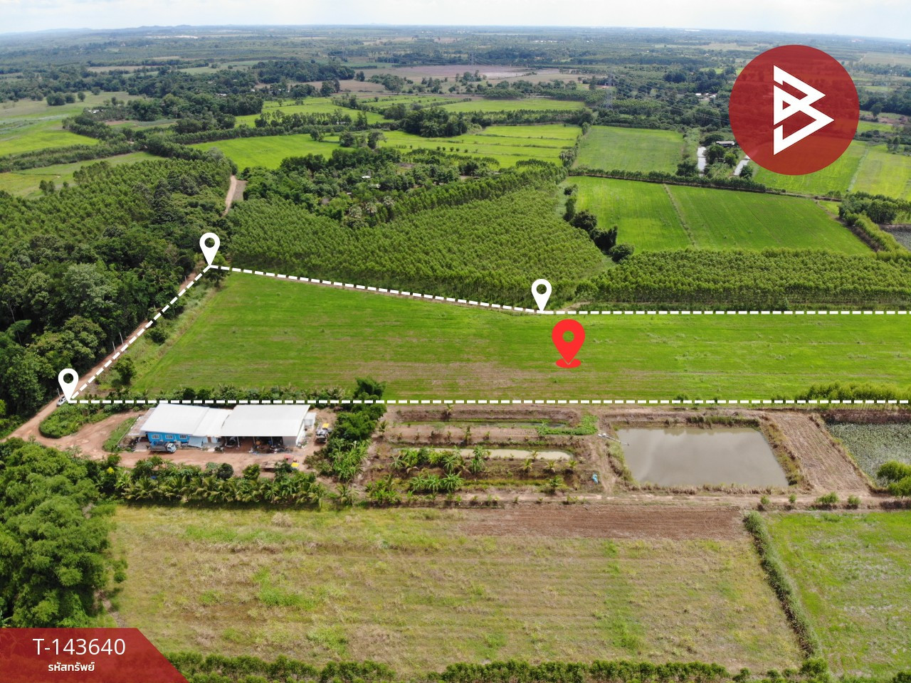 ขายที่ดิน เนื้อที่ 18 ไร่ 1 งาน 22.4 ตร.วา กบินทร์บุรี ปราจีนบุรี