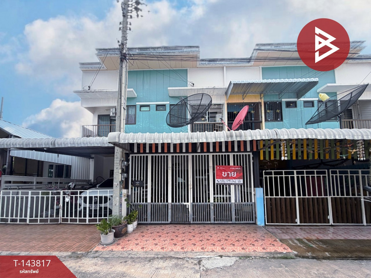 ขายทาวน์เฮ้าส์ 2 ชั้น หมู่บ้านโกลเด้น วิลเลจ แหลมฉบัง (Golden Village Laemchabang) ศรีราชา ชลบุรี