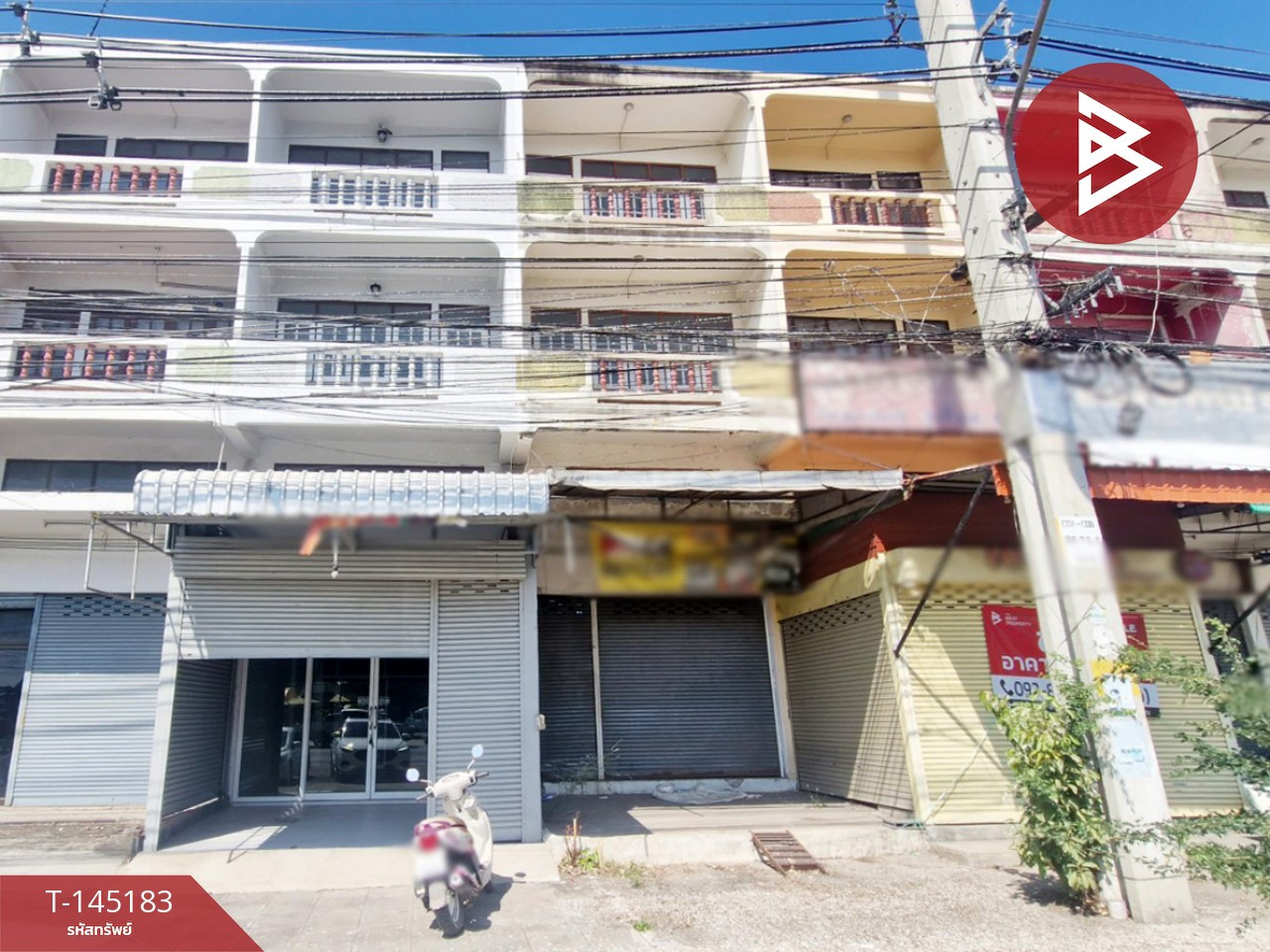 ขายอาคารพาณิชย์ 3 ชั้น เนื้อที่ 17 ตร.วา ชัยบาดาล ลพบุรี ทำเลดีติดถนน