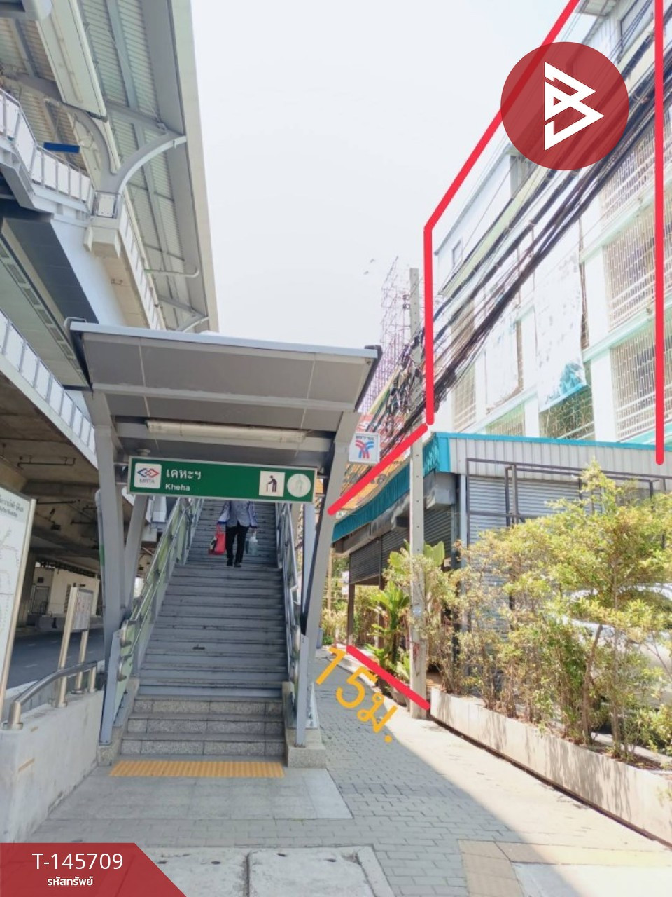 ขายอาคารพาณิชย์ 6 ชั้น เนื้อที่ 98.3 ตร.วา ท้ายบ้าน สมุทรปราการ