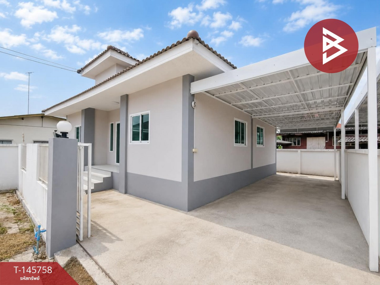 ขายบ้านเดี่ยวชั้นเดียว เนื้อที่ 48.5 ตร.วา โพธาราม ราชบุรี