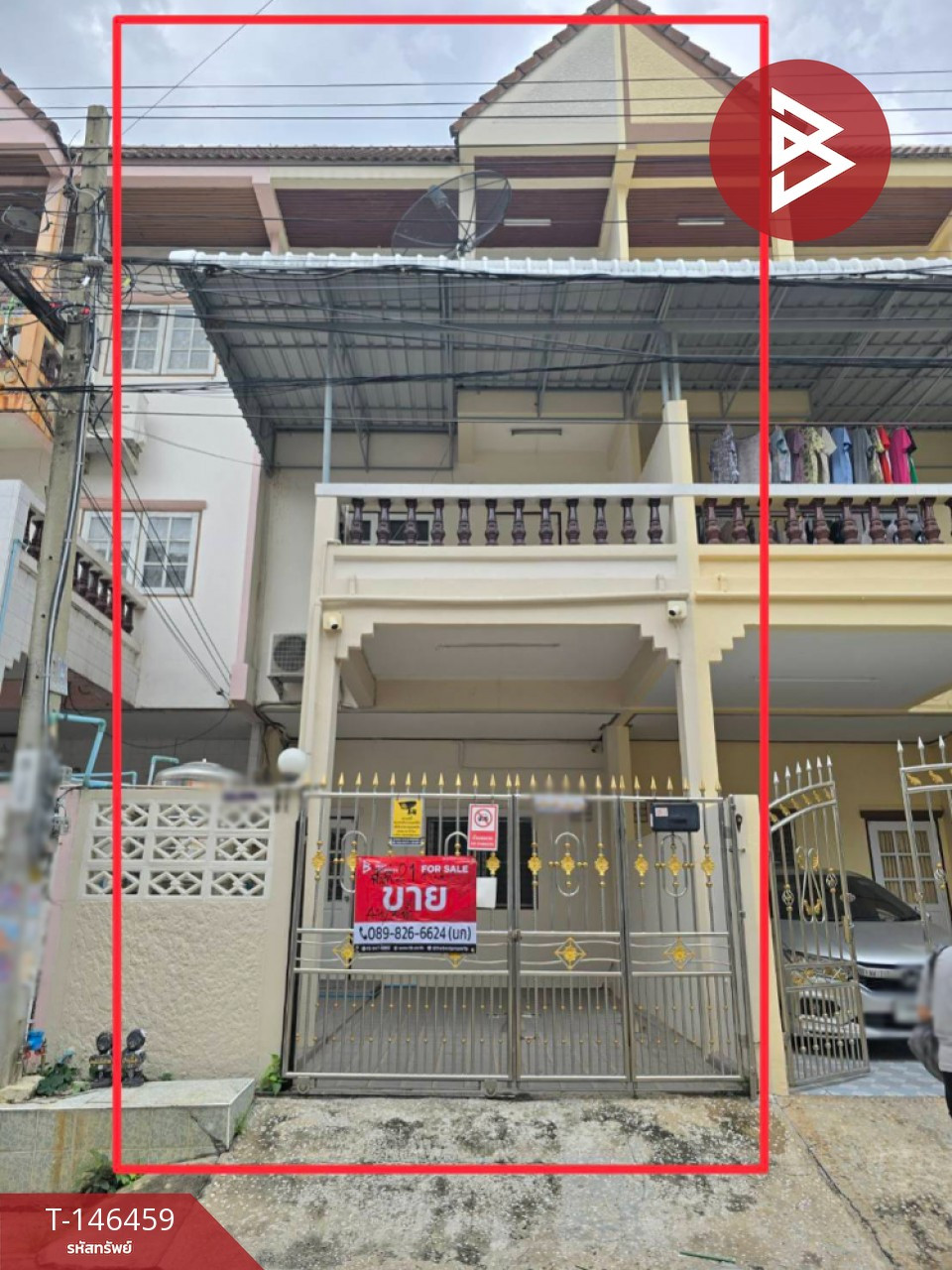 ขายทาวน์เฮ้าส์ 3 ชั้น โครงการบ้านแก้ววิลล่า บางกอกน้อย กรุงเทพมหานคร