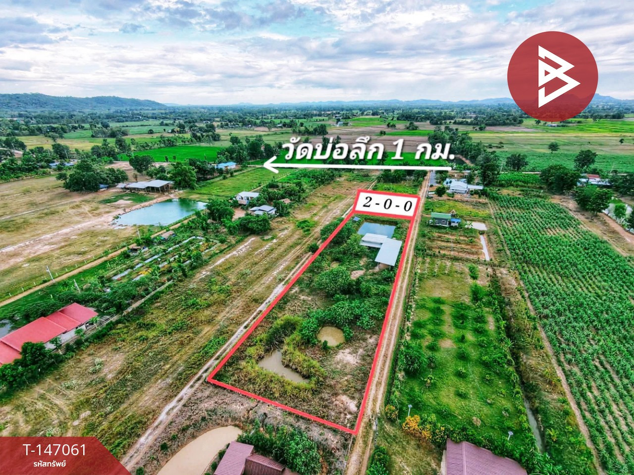 ขายบ้านเดี่ยวพร้อมที่ดิน เนื้อที่ 2 ไร่ ต.วังตะเคียน อ.หนองมะโมง จ.ชัยนาท