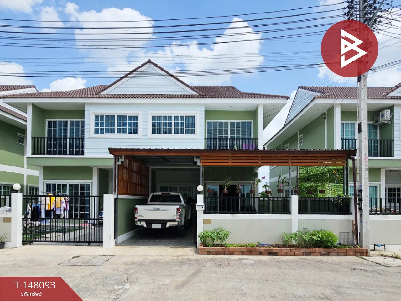ขายบ้านแฝด หมู่บ้านคันทรี วิลเลจ 9 (Country Village 9) ศรีราชา ชลบุรี
