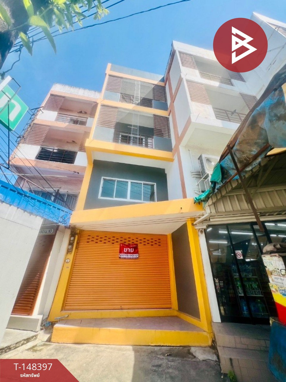 ขายอาคารพาณิชย์ 4 ชั้น เนื้อที่ 21.6 ตร.วา พระสมุทรเจดีย์ สมุทรปราการ