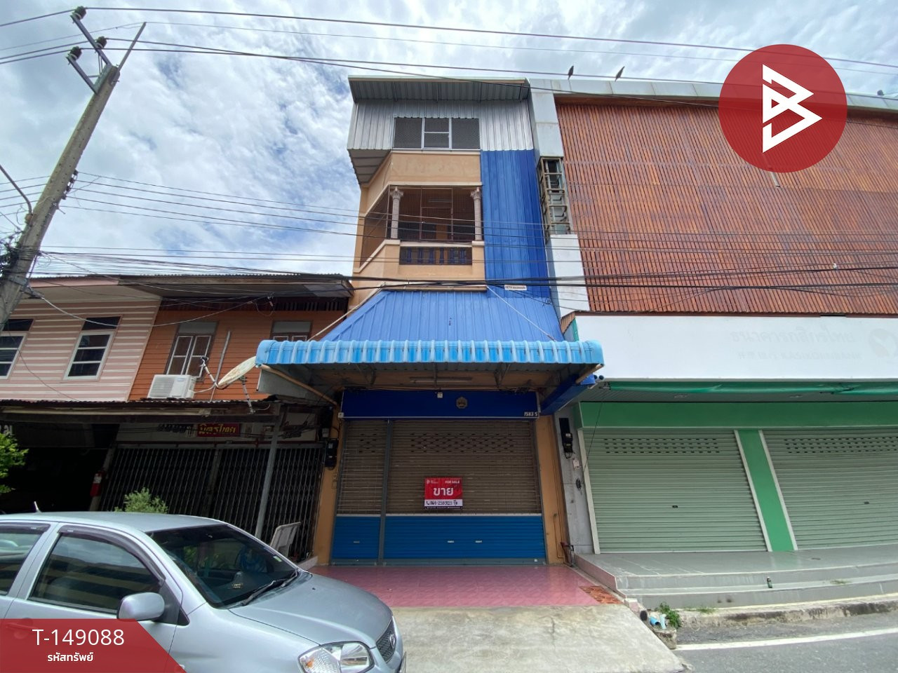 ขายอาคารพาณิชย์ 4 ชั้น เนื้อที่ 33.4 ตร.วา หน้าตลาดดอนเจดีย์ สุพรรณบุรี ทำเลดี