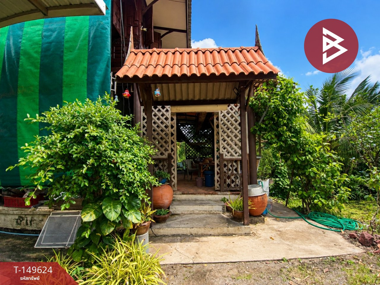 ขายบ้านเดี่ยวพร้อมที่ดิน เนื้อที่ 4 ไร่ 21 ตร.วา นางตะเคียน สมุทรสงคราม