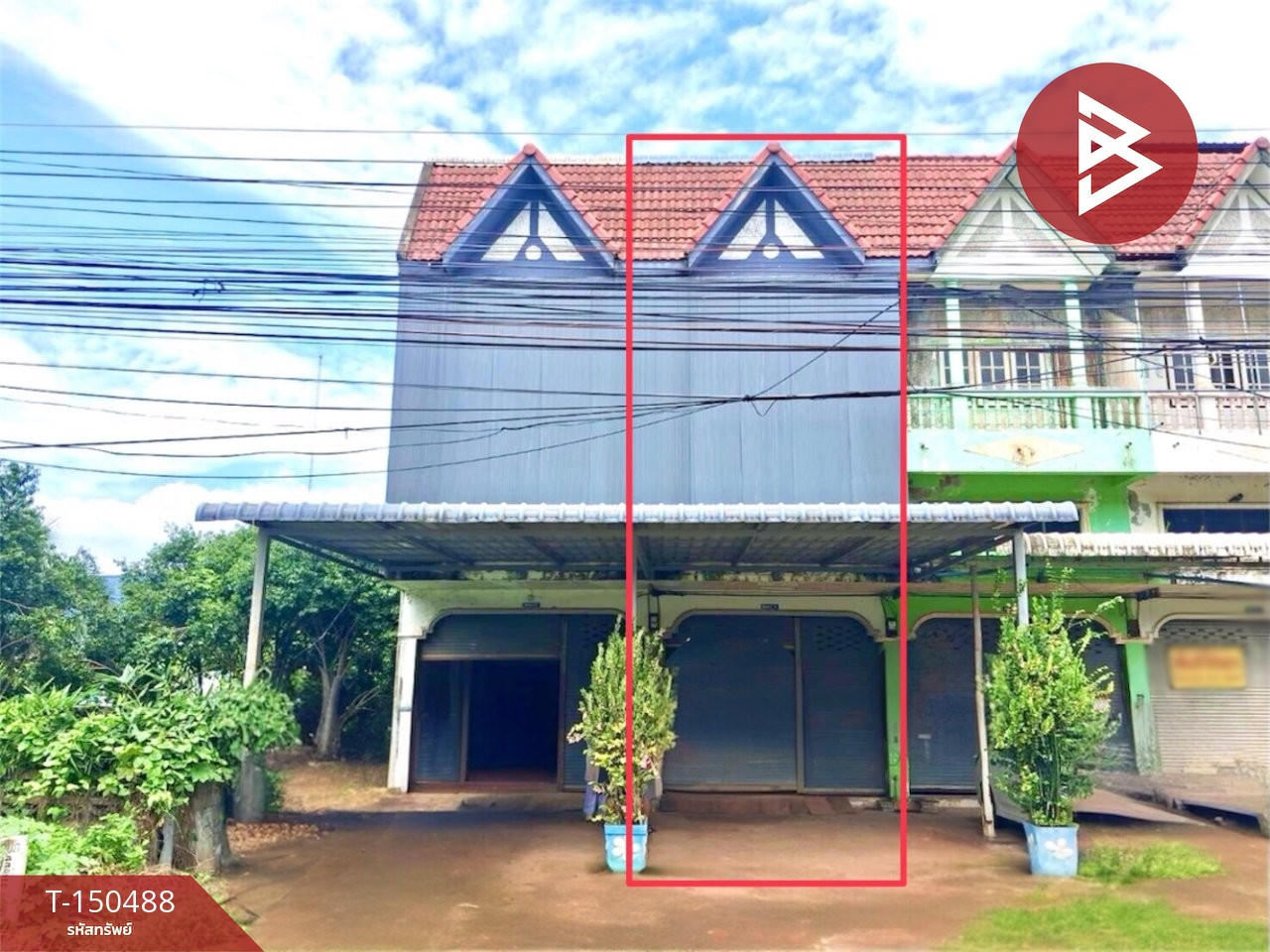 ขายอาคารพาณิชย์ 2 ชั้นครึ่ง เนื้อที่ 41.3 ตร.วา ท่าเสา อุตรดิตถ์