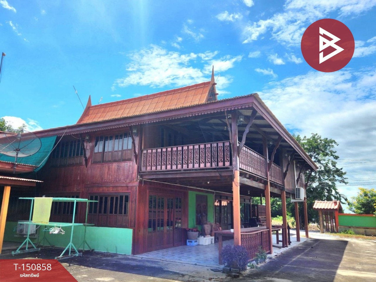 ขายบ้านเดี่ยวเรือนไทยพร้อมที่ดิน เนื้อที่ 1 ไร่ 13 ตารางวา บางปะหัน พระนครศรีอยุธยา