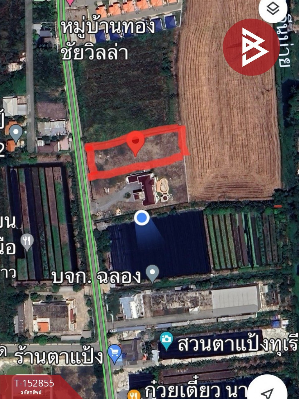 ขายที่ดินแปลงสวย เนื้อที่ 2 ไร่ 1 งาน อ.บางใหญ่ นนทบุรี ติดถนน ทำเลดี