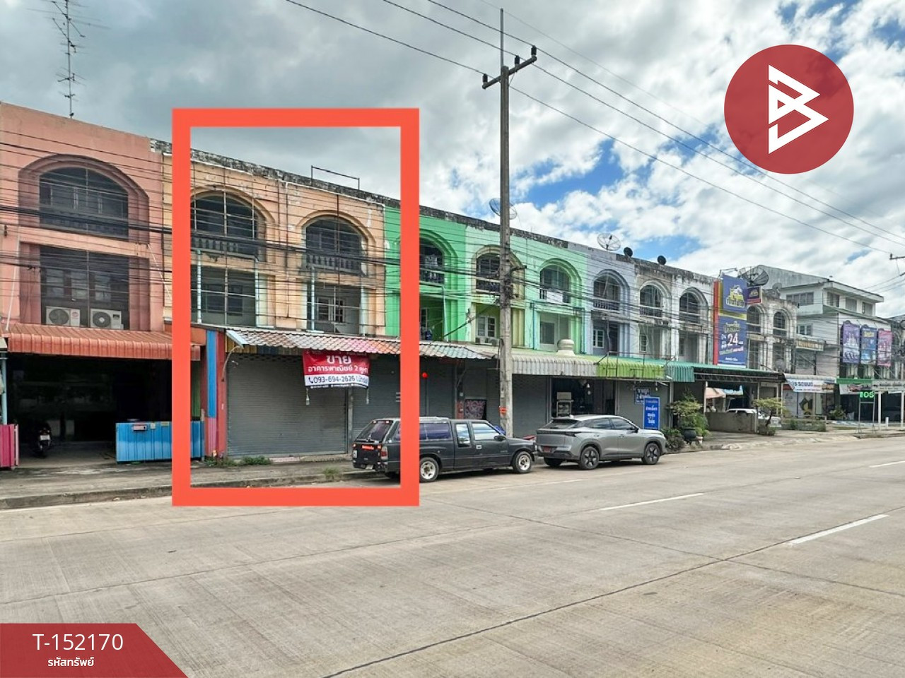 ขายอาคารพาณิชย์ 3 ชั้น เนื้อที่ 48 ตร.วา วัดจันทร์ พิษณุโลก
