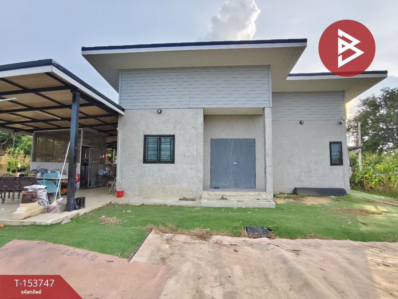 ขายบ้านเดี่ยวพร้อมที่ดิน เนื้อที่ 1 ไร่ 3 งาน 3 ตร.วา บ้านโป่ง ราชบุรี